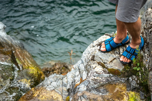 blue water sandals
